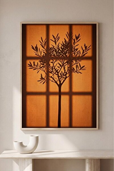 Esci Design Tablou cu ramă din lemn - Pictură cu umbre - Pictură abstractă - ...