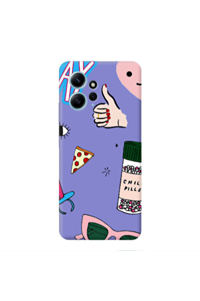 Other Xiaomi Redmi Note 12 4G Chill Purple Colored Silicone TPU Θήκη