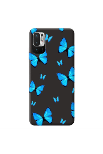 Other Xiaomi Redmi Note 10 Pro 5G Mix Butterfly Black Colored Silicone TPU Θήκη