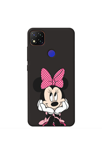 Other Xiaomi Redmi 9c Minnie 2 Black Colored Silicone TPU Θήκη