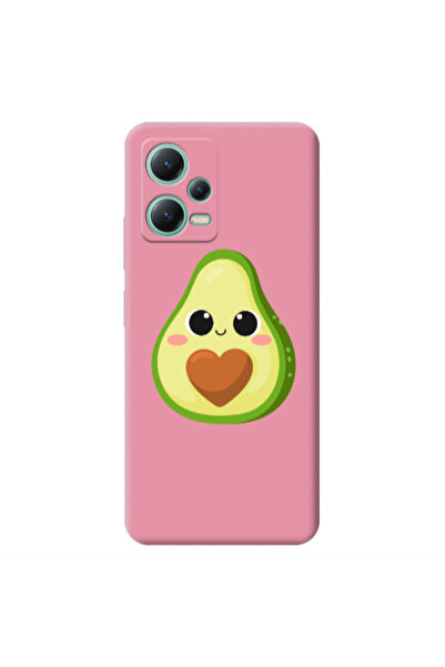 Other Xiaomi Redmi Note 12 Pro 5G Baby avocado Pink Colored Silicone TPU Θήκη