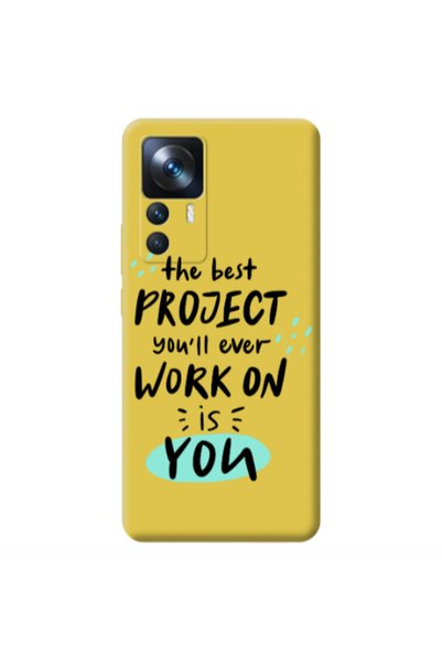 Other Xiaomi Mi 12T The Best Project Yellow Colored Silicone TPU Θήκη