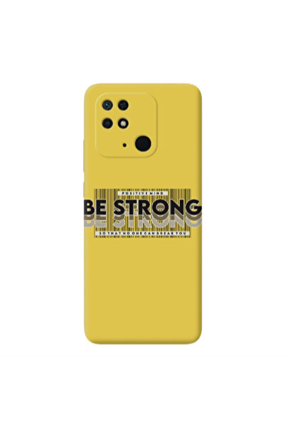 Other Xiaomi Redmi 10C Positivemind Yellow Colored Silicone TPU Θήκη