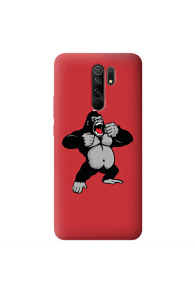 Other Xiaomi Redmi 9 Angry Gorilla2 Red Colored Silicone TPU Θήκη