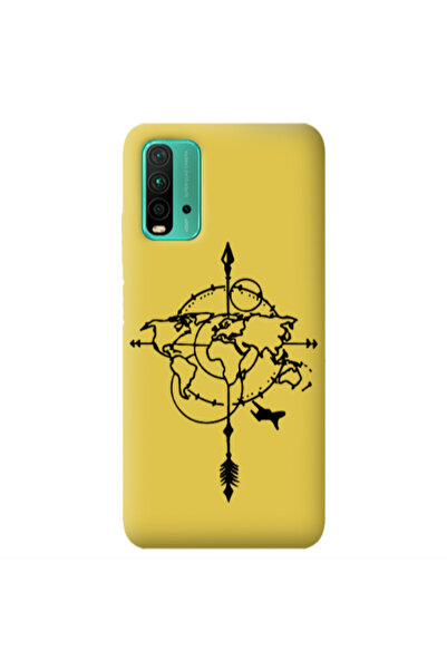 Other Xiaomi Poco M3 Old Map Yellow Colored Silicone TPU Θήκη