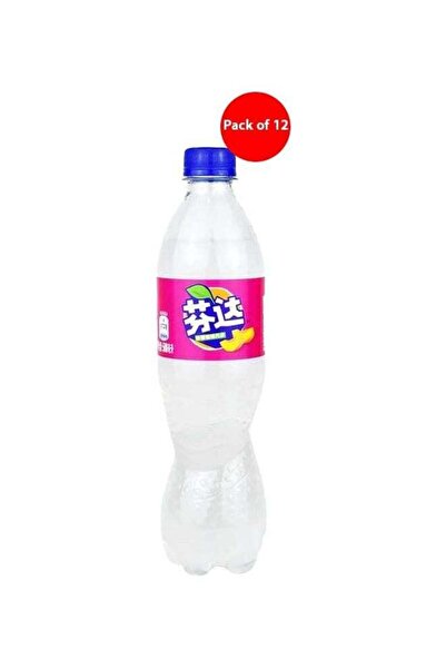 Fanta White Peach Carbonated Soft Drink Bottle 500ml