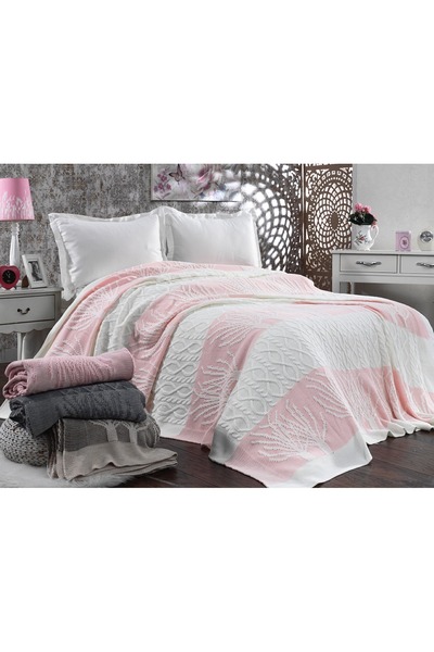 DOUX HOME Tree Recling Pattern Knitwear Bedspread 220 X 240