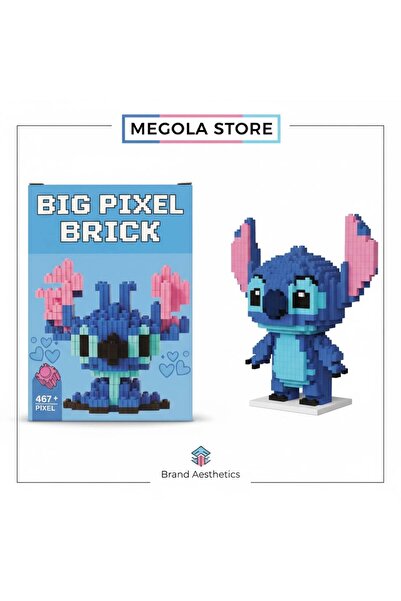 MEGOLA STORE Büyük Boy Big Pixel Brick 467 Parça Piksel Yapı Blok Oyuncak Seti