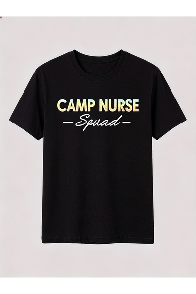 17 seramik تي شيرت مطبوع عليه Camp Nurse Squad Nursing مقاس 1XL-5XL للرجال وا...