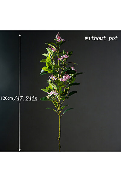 Choice3 120cm Pink 80/120cm Artificial Ficus Plants Large Fake Tropical Banya...