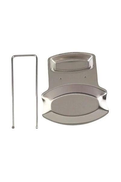 Choice silver Stainless Steel Pan Pot Cover Stand Silver Color Soup Spoon Hol...
