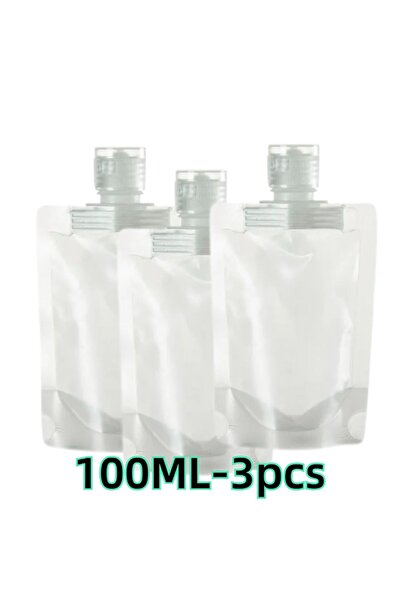Choice7 100ml-3pcs 1-5pcs Portable Dispenser Bag Liquid Lotion Travel Packagi...
