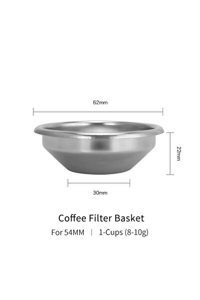Choice4 54MM 1cup Basket 54mm Coffee Bottomless Portafilter For Breville Sage...