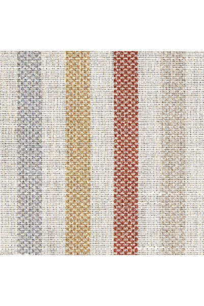 Choice4 Rod Pocket W66 X L50 CM 2PC Candy Jinchan Linen Blend Look Striped Ca...