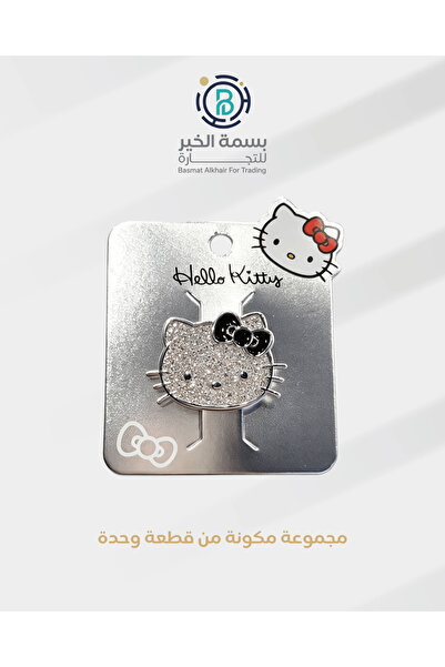 Hello Kitty Silver girls hair clip printed with cartoon personality graphics ...