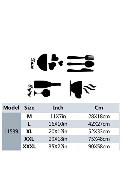 Choice L 42cmX27cm L1539 Tableware and Food Wallpaper Suitable for Offices, L...