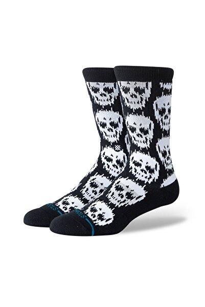 Stance Unisex Socken - Static Skull Crew, Totenkopf, Crew Socken