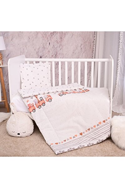LORELLİ Set lenjerie pat 3 piese, bumbac ranforce, Cosy, Grey Train