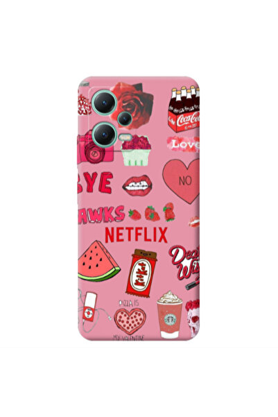 Other Xiaomi Redmi Note 12 Pro 5G pizza is my valentine Pink Colored Silicone...