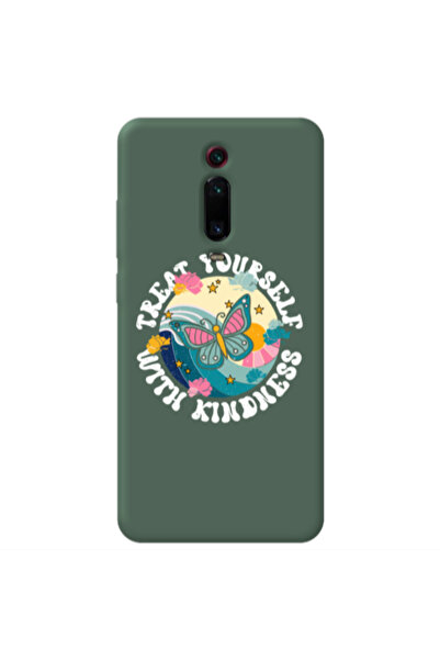 Other Xiaomi Mi 9T Pro Kindless Yourself Dark Green Colored Silicone TPU Θήκη