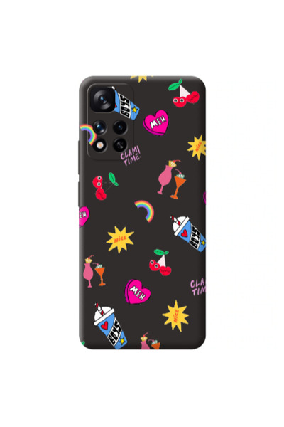 Other Xiaomi Redmi Note 11 Pro 5G glam time Black Colored Silicone TPU Θήκη