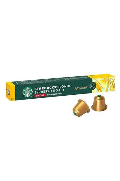 Starbucks by Nespresso Blonde Espresso Roast Decaf Coffee Pods 10 x 57g