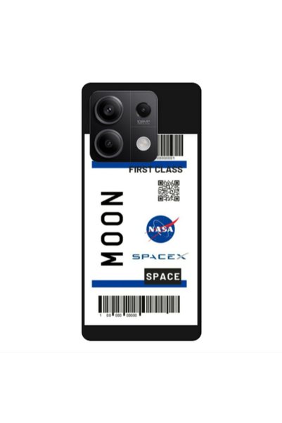 Other Xiaomi Redmi Note 13 5G Moon spacex Black Colored Silicone TPU Θήκη