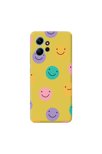 Other Xiaomi Redmi Note 12 4G Colorful smiles Yellow Colored Silicone TPU Θήκη
