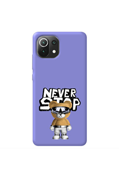 Other Xiaomi Mi 11 Lite Never stop Purple Colored Silicone TPU Θήκη