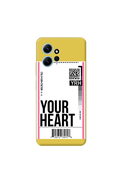 Other Xiaomi Redmi Note 12 4G Your Heart YRH Yellow Colored Silicone TPU Θήκη