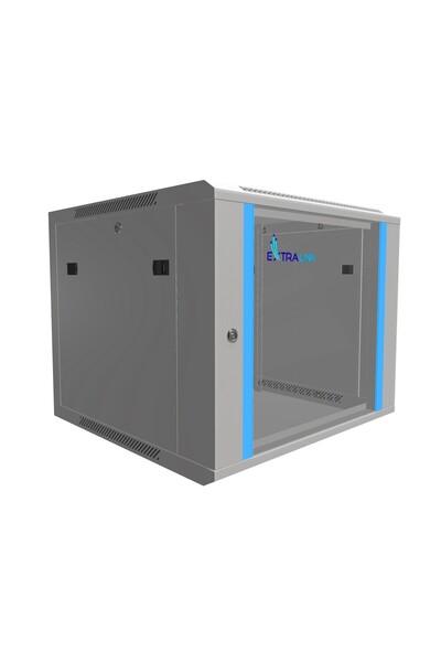 Extralink 9U 600x600 Gri |   Dulap rack |   montat pe perete