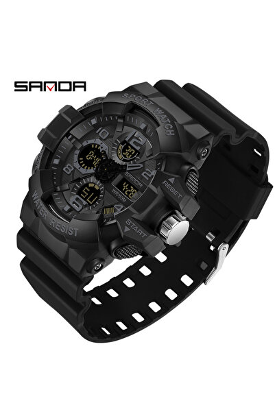 Choice4 full black SANDA Brand G- Style Watch Men Digital Shock Sports Watche...