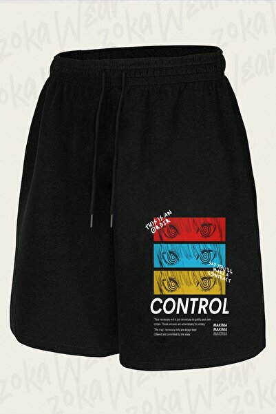 ZOKAWEAR Unisex Chainsaw Man Control Design Printed Shorts