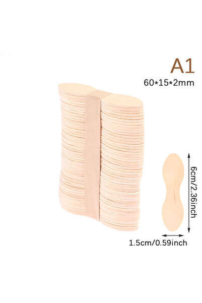 Choice3 JETTING A1 50Pcs Wax Waxing Disposable Sticks Wood Tongue Depressor S...