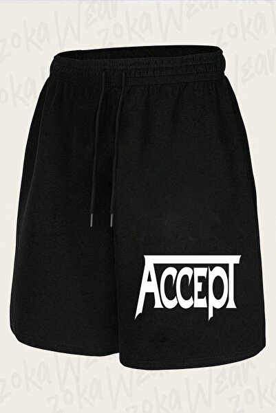 ZOKAWEAR Unisex Accept Logo Design Printed Shorts