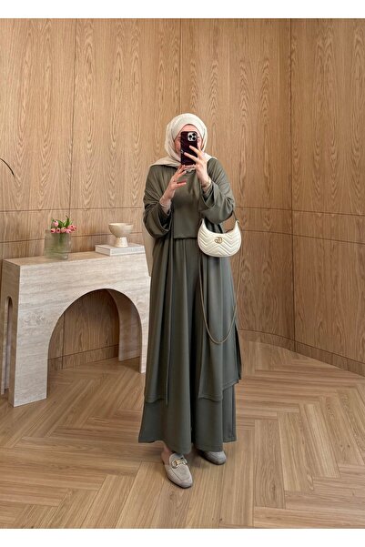 SOİ 3-Piece Basic Oysho Set Khaki