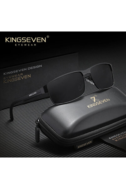 Choice3 Black Gray KINGSEVEN Rectangle Polarized UV400 Sunglasses Men Cycling...