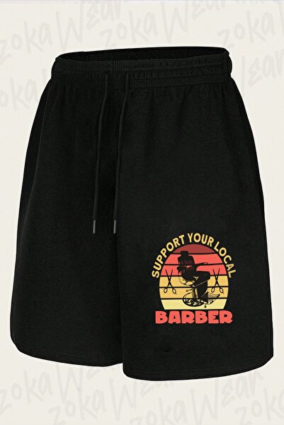 ZOKAWEAR Unisex Berber Support Design Printed Shorts