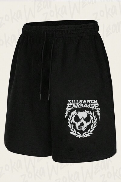 ZOKAWEAR Unisex σορτς με στάμπα Killswitch Engage v2 Design