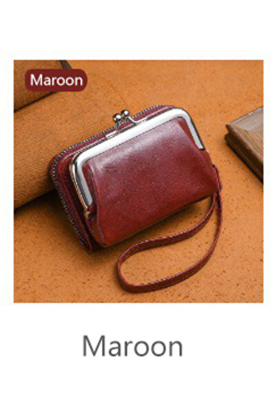 Choice3 KB417-Wine Women's Wallet Fashionableand Minimalist Wrist Strap Short...