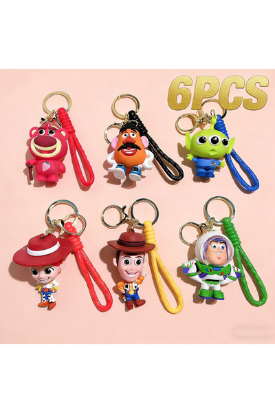 Choice Mix(6pcs) 6Pcs/set Super Cute Anime Toy Story Themed Keychains Woody B...