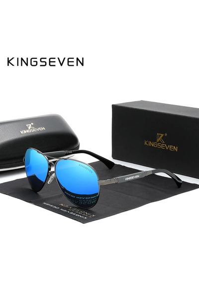 Choice7 Orignal Gun Blue KINGSEVEN Men's High Quality Sunglasses Sunscreen Po...