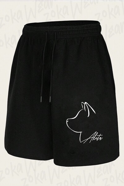ZOKAWEAR Unisex Akita Dog Design Printed Shorts