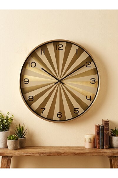 The Living 50cm Round Wall Clock with Radial Design | Premium Modern Geometri...