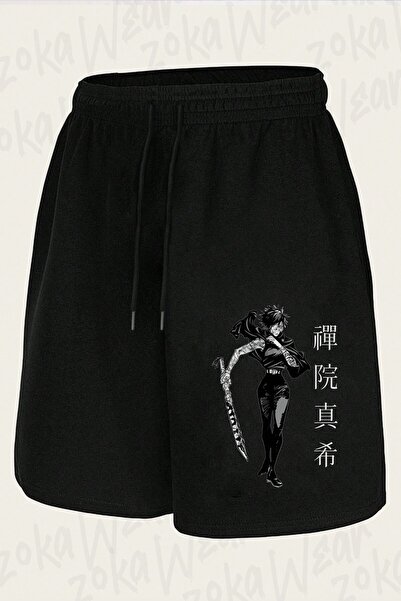 ZOKAWEAR Unisex Jujutsu Kaisen Maki Zenin Character Design Printed Shorts