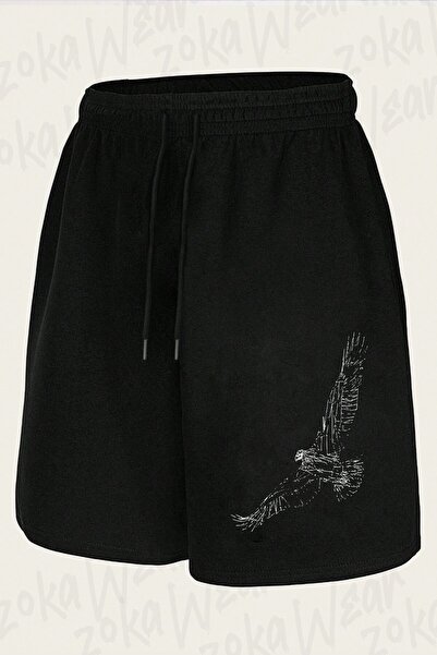 ZOKAWEAR Σορτς Unisex με στάμπα Eagle Design