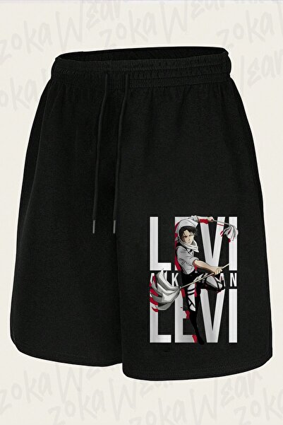 ZOKAWEAR Unisex Aot Levi Ackerman Anime 4 Design Printed Shorts