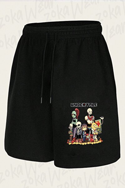 ZOKAWEAR Unisex Undertale Sans V5 Design Printed Shorts