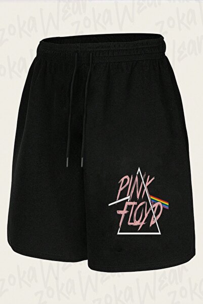 ZOKAWEAR Unisex σορτς με στάμπα Pink Floyd v8