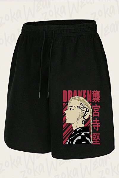 ZOKAWEAR شورت مطبوع بتصميم Tokyo Revengers Ken Ryuguji (Draken) v2 للجنسين